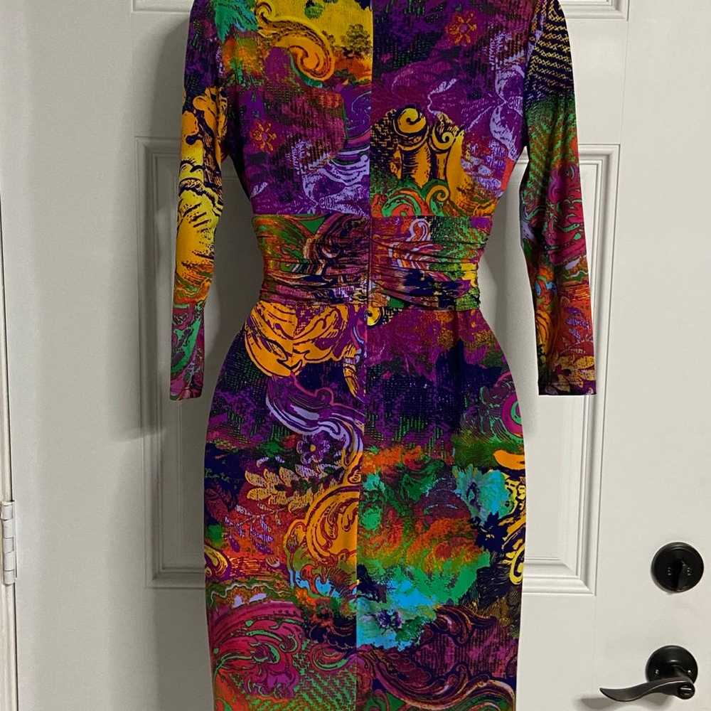 Z- MultiColor Slinky Knit BodyCon Dress - image 9