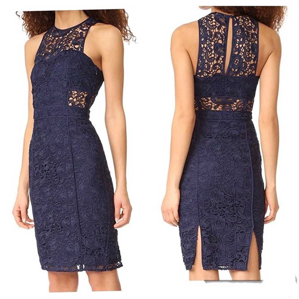 Likely Avenell Guipure Lace Navy Dress Size 0 Sle… - image 1
