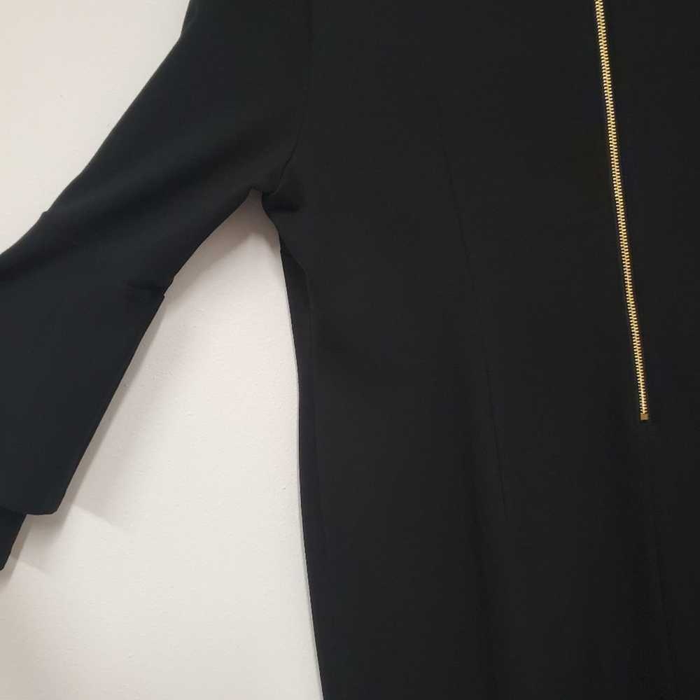 Chicos Ponte Flare Sleeve Dress 12 Black Business… - image 10