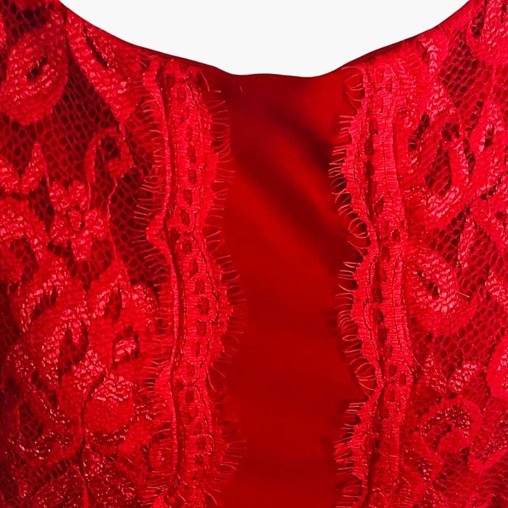 Red Lace Embroidered Dress By Jax Formal Prom Wed… - image 3