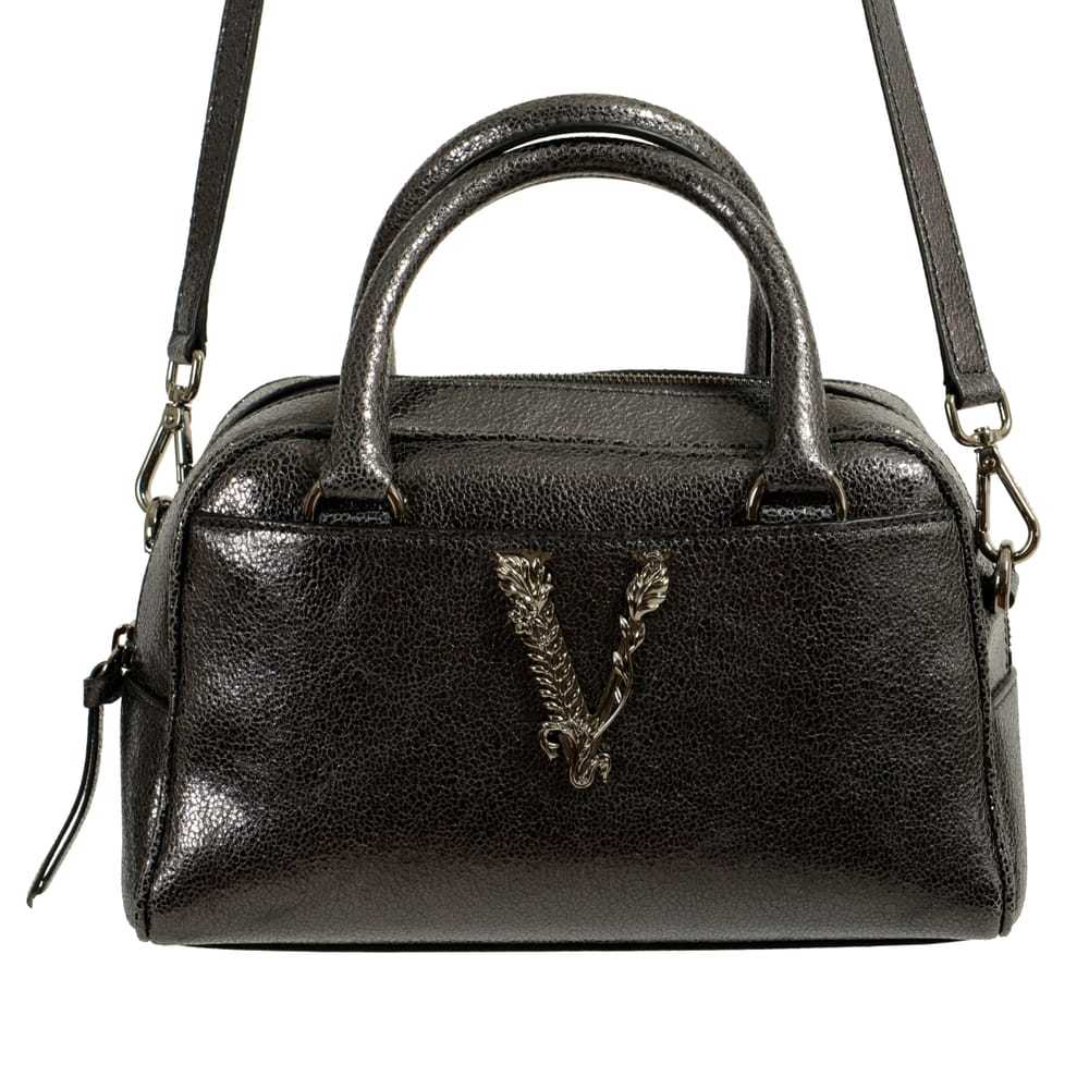 Versace Virtus leather handbag - image 6
