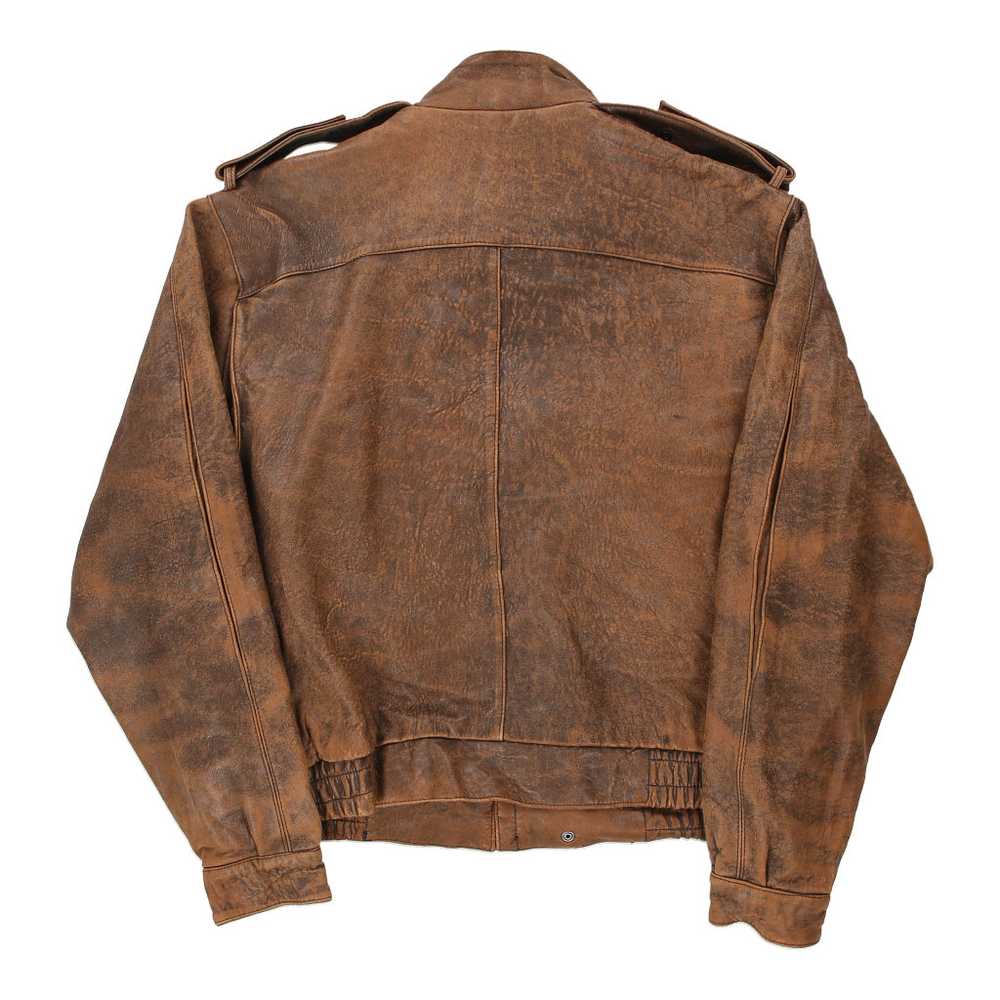 Bermans Leather Jacket - XL Brown Leather - image 2