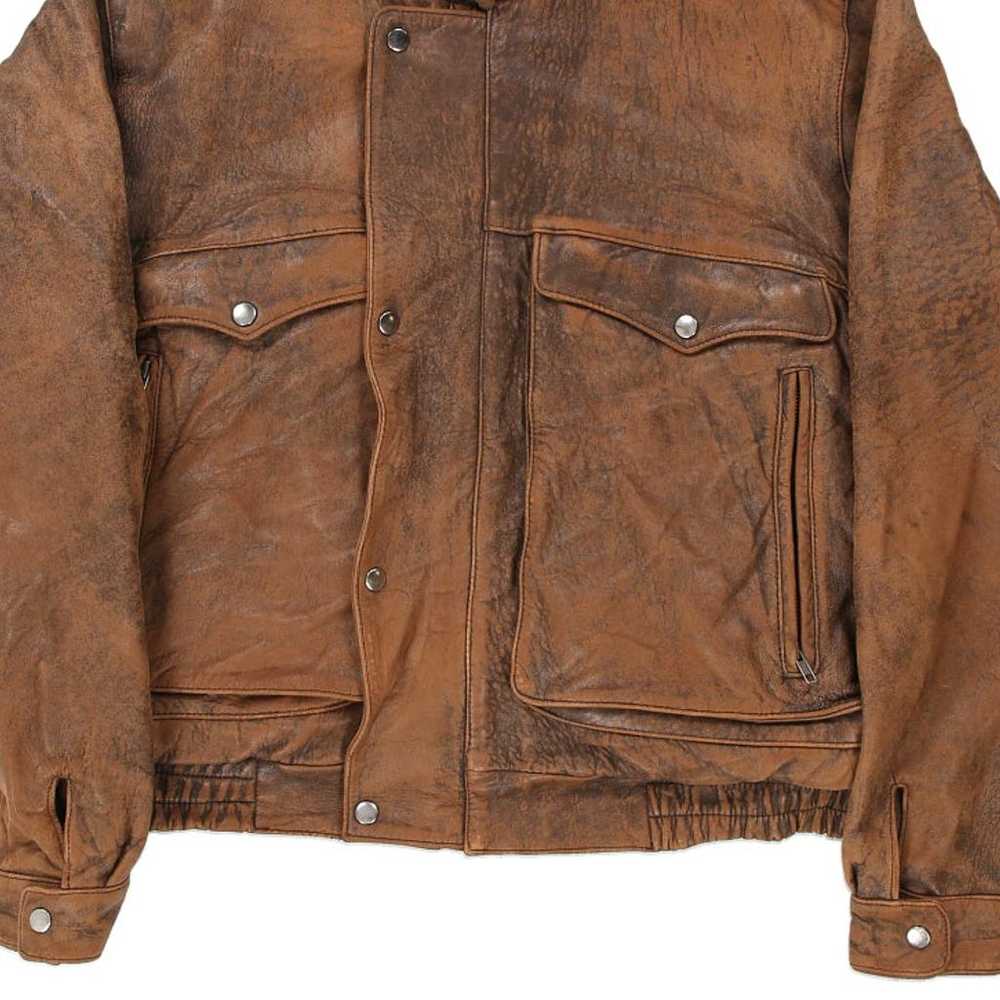 Bermans Leather Jacket - XL Brown Leather - image 4