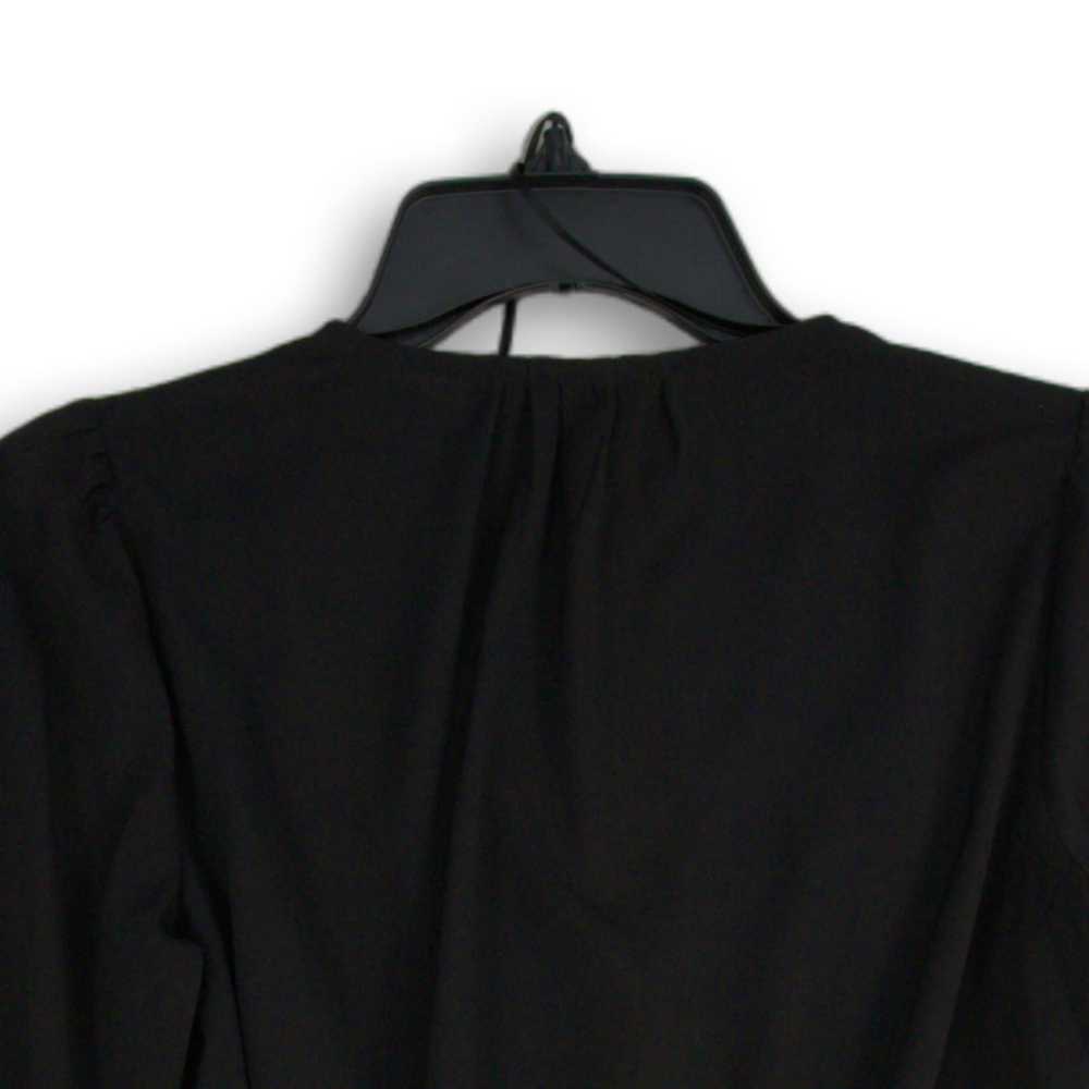 Nine West NWT Womens Black Long Sleeve V-Neck But… - image 4