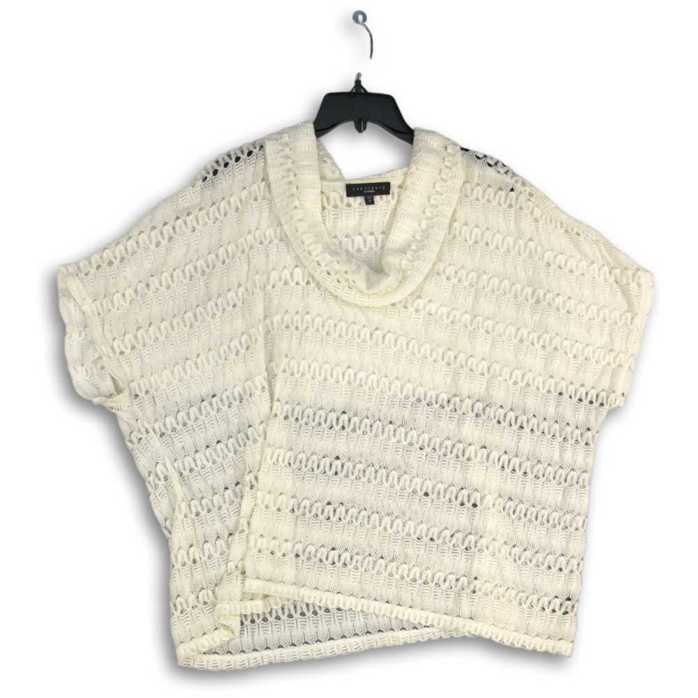 Sanctuary Womens White Crochet Sleeveless Pullove… - image 1