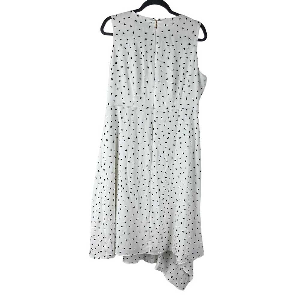 Donna Karan Dress Womens 12 White Black Polka Dot… - image 11