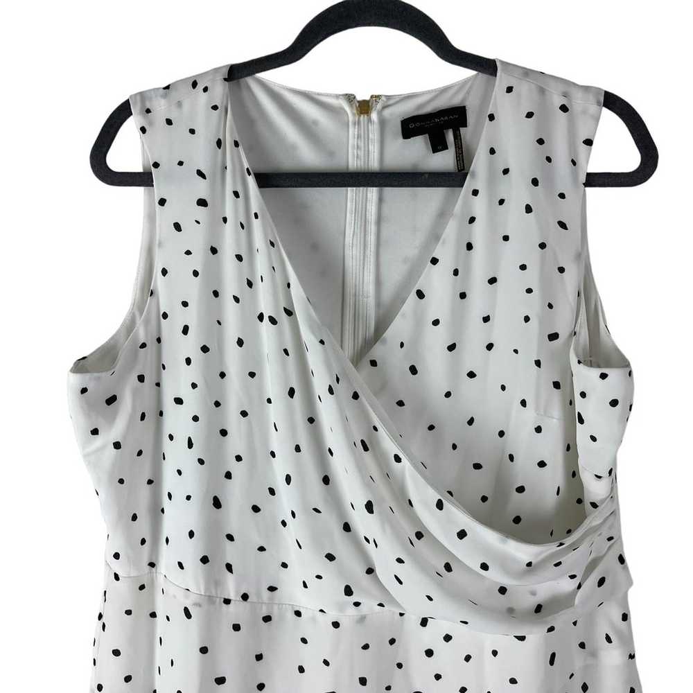 Donna Karan Dress Womens 12 White Black Polka Dot… - image 4