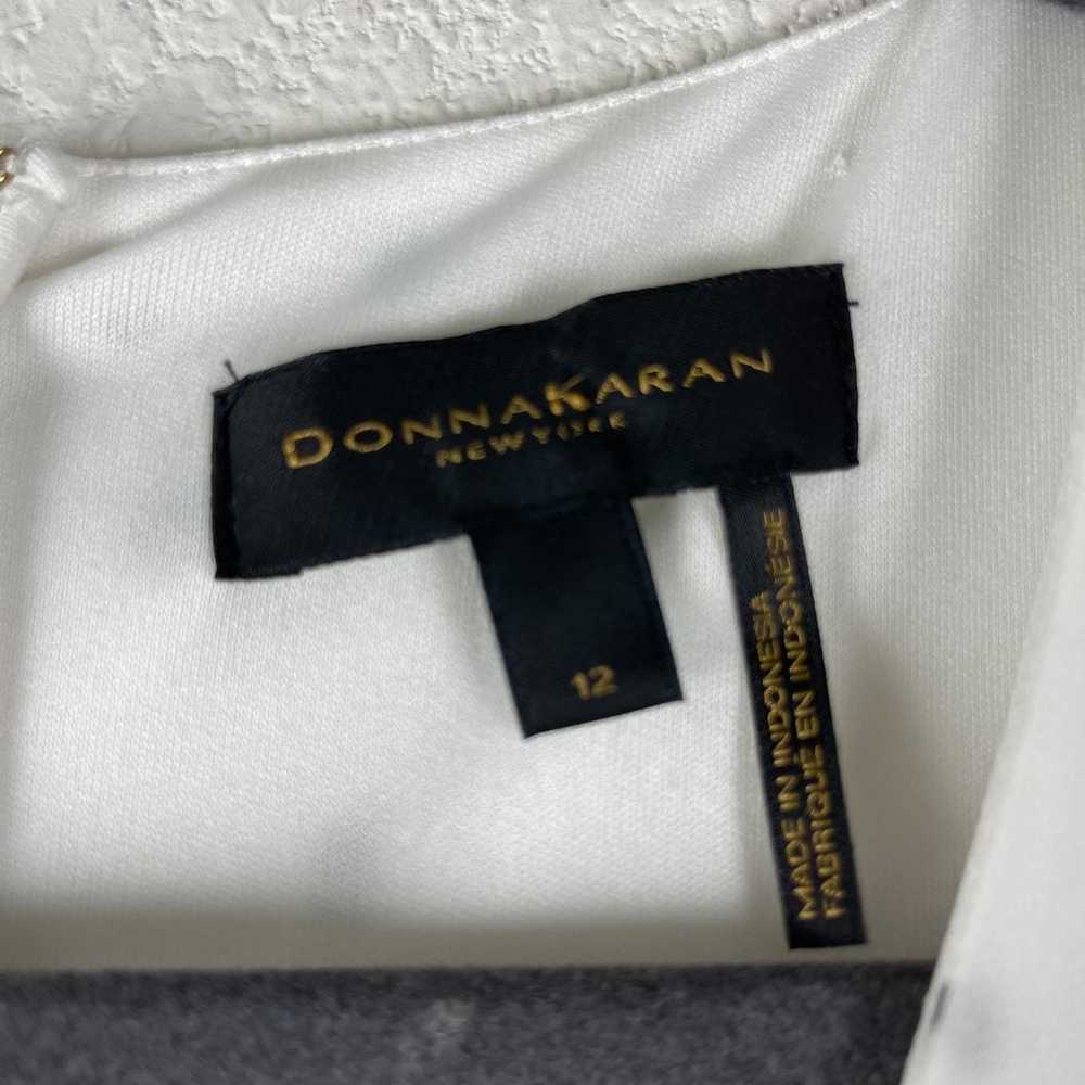 Donna Karan Dress Womens 12 White Black Polka Dot… - image 7