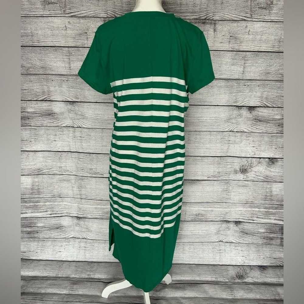 J. Crew T-shirt Dress in Stripe Clover Ivory Liv … - image 12