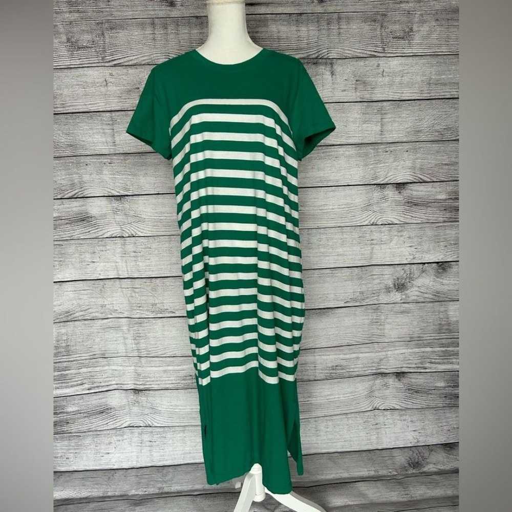 J. Crew T-shirt Dress in Stripe Clover Ivory Liv … - image 5