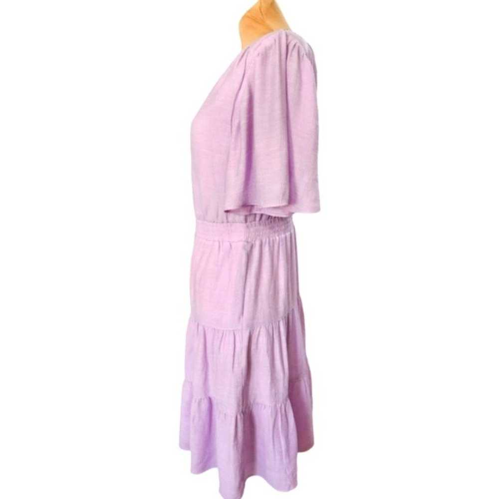 SCOTCH & SODA Paneled Gathered Midi Dress $198 - image 7