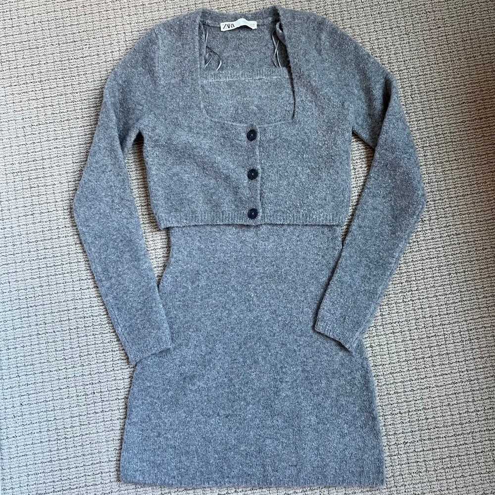 Zara Matching set Knit Cropped Cardigan & Knit mi… - image 11
