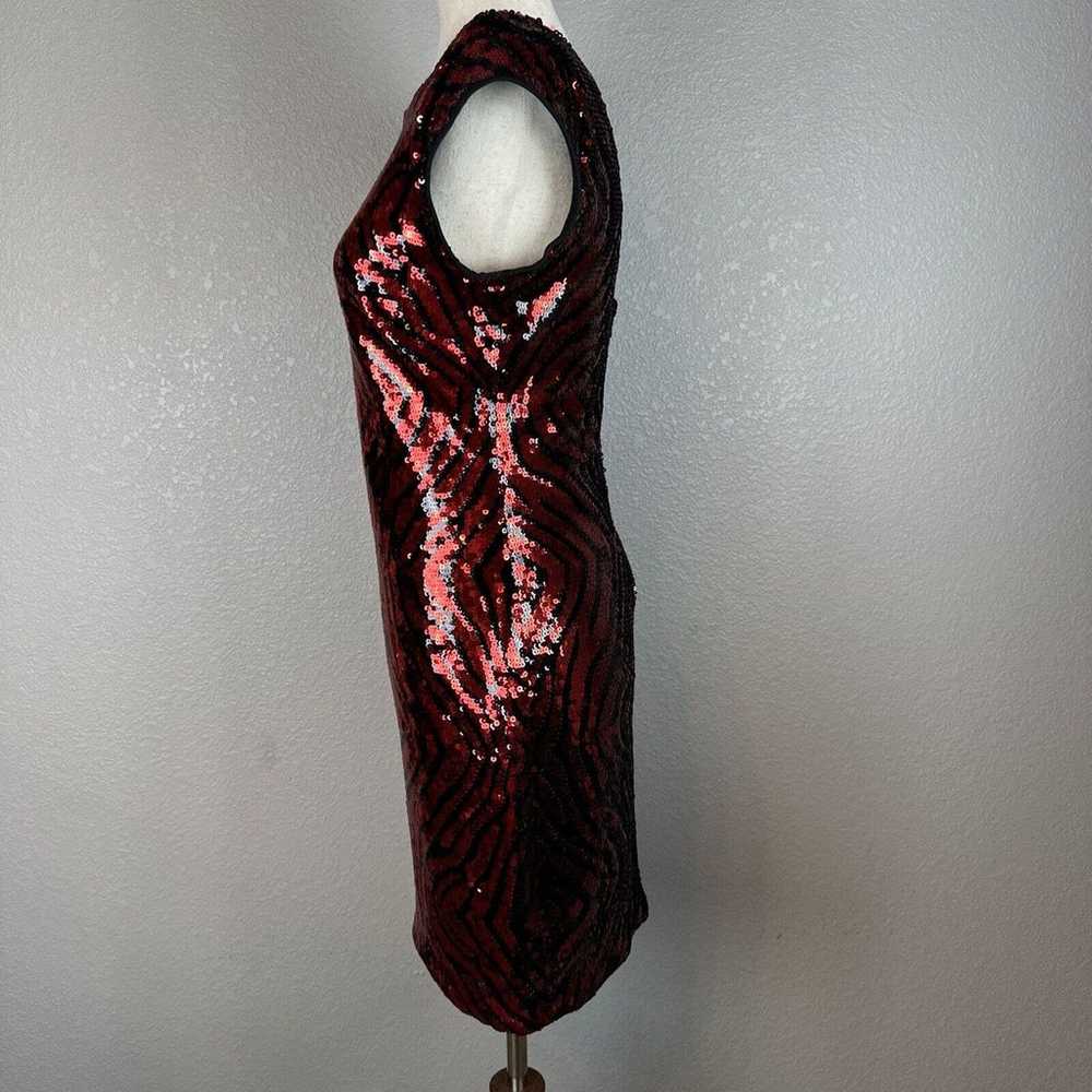 Guess Womens Vintage y2k Sequin Mini Dress 6 Red … - image 3