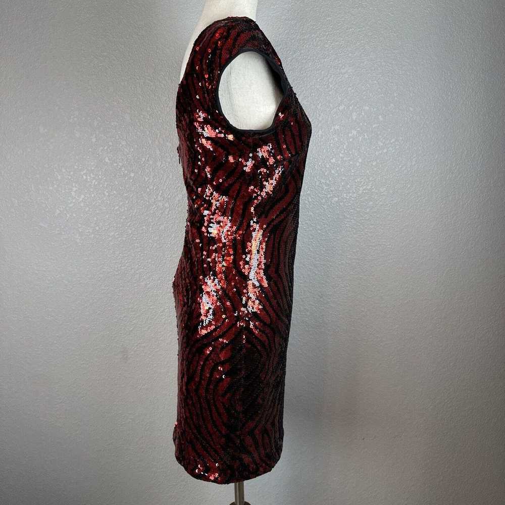 Guess Womens Vintage y2k Sequin Mini Dress 6 Red … - image 5