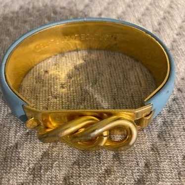 アクセサリー MANNELLI 24K GOLD PLATED Bracelet Mannelli Florence 24K Gold Plate Snakeskin Bracelet. For