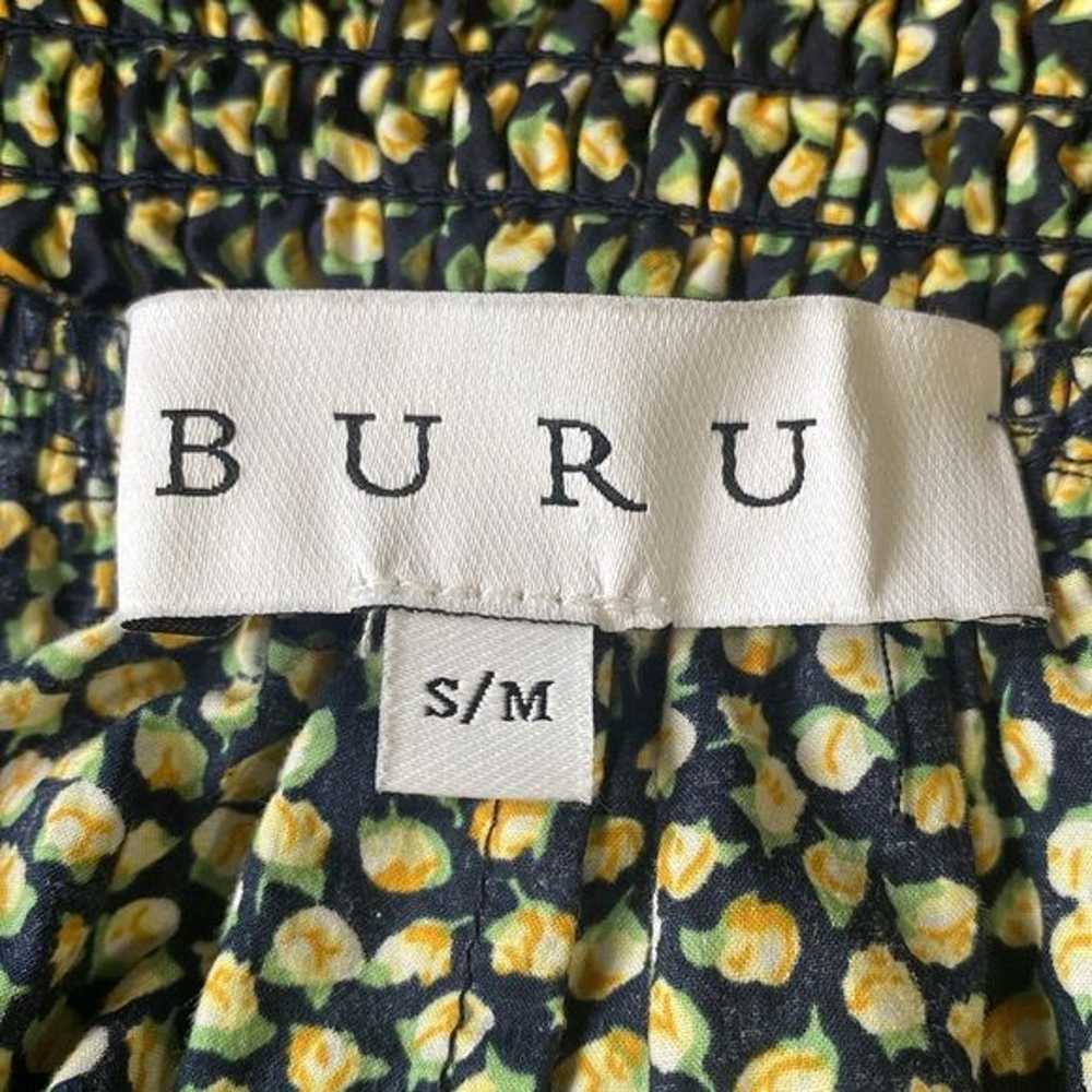 BURU Women's S/M Floral Tent Dress Tie Top Adjust… - image 7