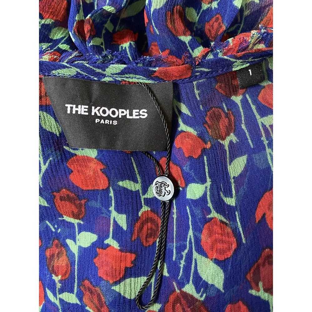 The Kooples Mini Wrap Dress Rose Rossa Blue Red F… - image 7