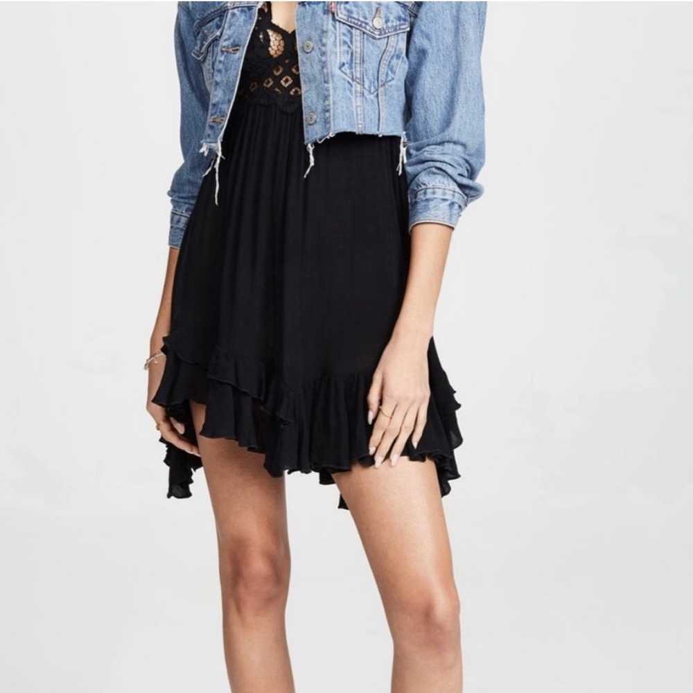 Free People Dress Slip Black Lace Size M NEW - image 10