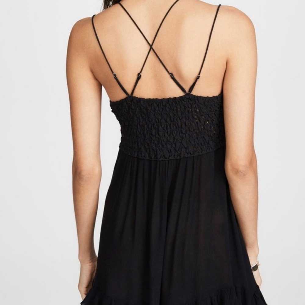 Free People Dress Slip Black Lace Size M NEW - image 5