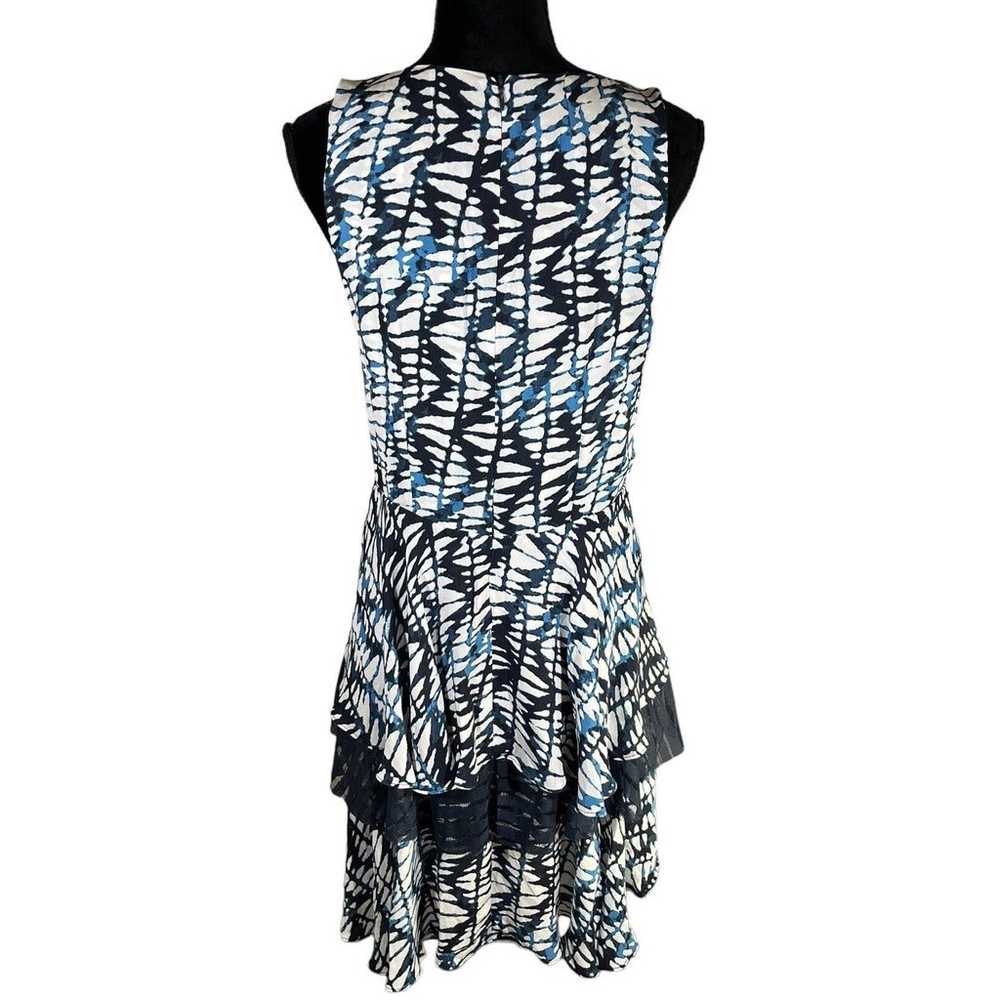 Amour Vert Fern Shibori Print Layered Dress 100% … - image 4