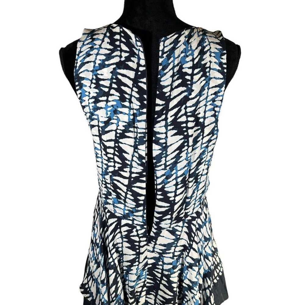 Amour Vert Fern Shibori Print Layered Dress 100% … - image 8