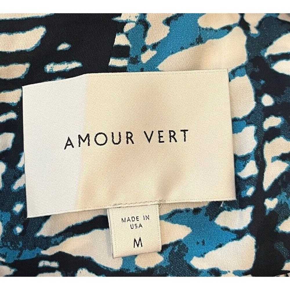 Amour Vert Fern Shibori Print Layered Dress 100% … - image 9