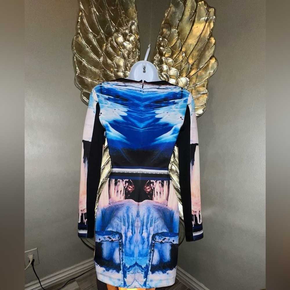 Clover Canyon Crystal Corset Neoprene Dress - image 6