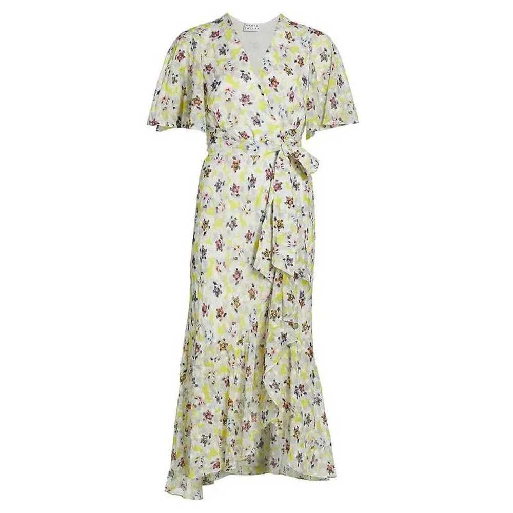 TANYA TAYLOR Blaire Floral Wrap Flounce Dress - image 3