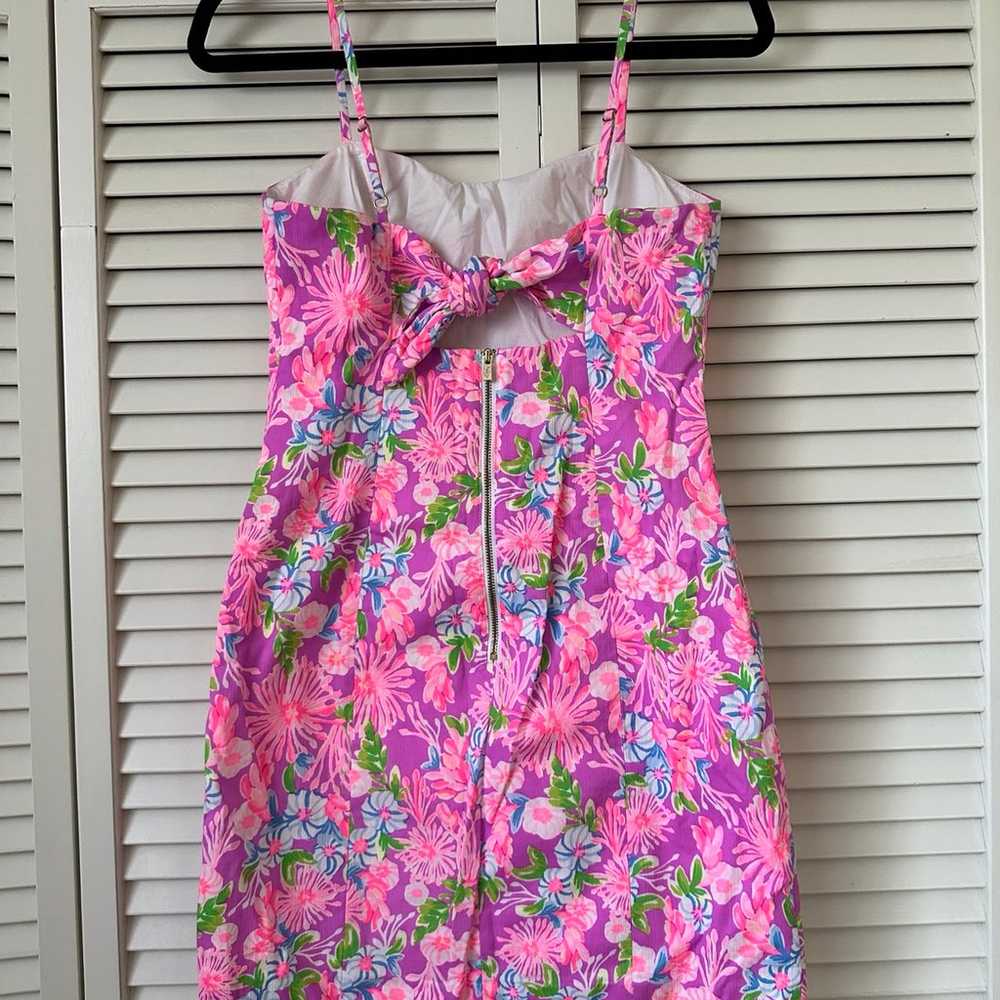 EUC Lilly Pulitzer Shelli Stretch Fitted Dress Am… - image 5