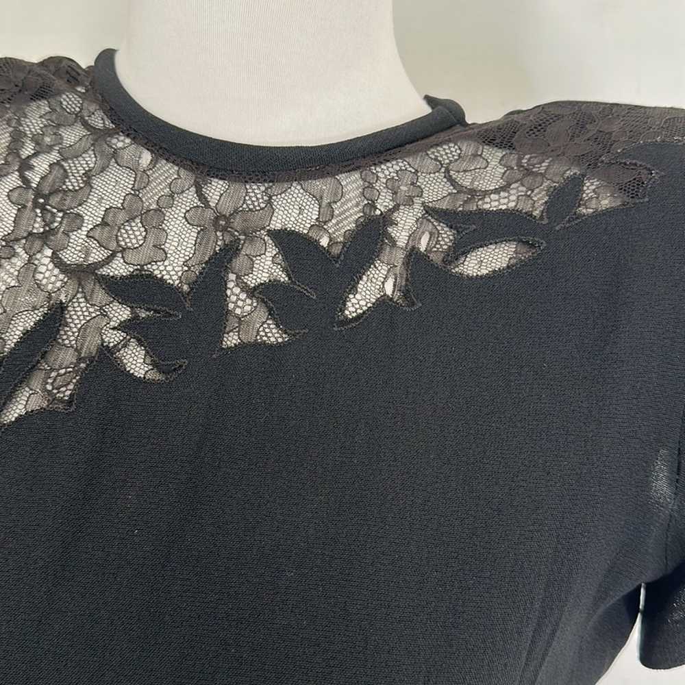 Real Vintage 40s Black Tier Lace Classic LBD - image 4