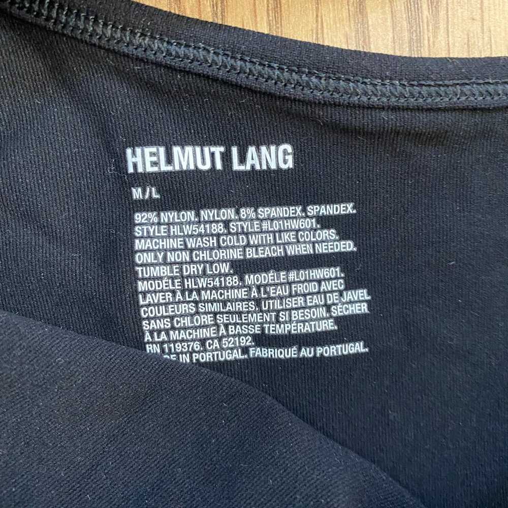 NWOT Helmut Lang Cutout Midi Dress Black Seamless… - image 6