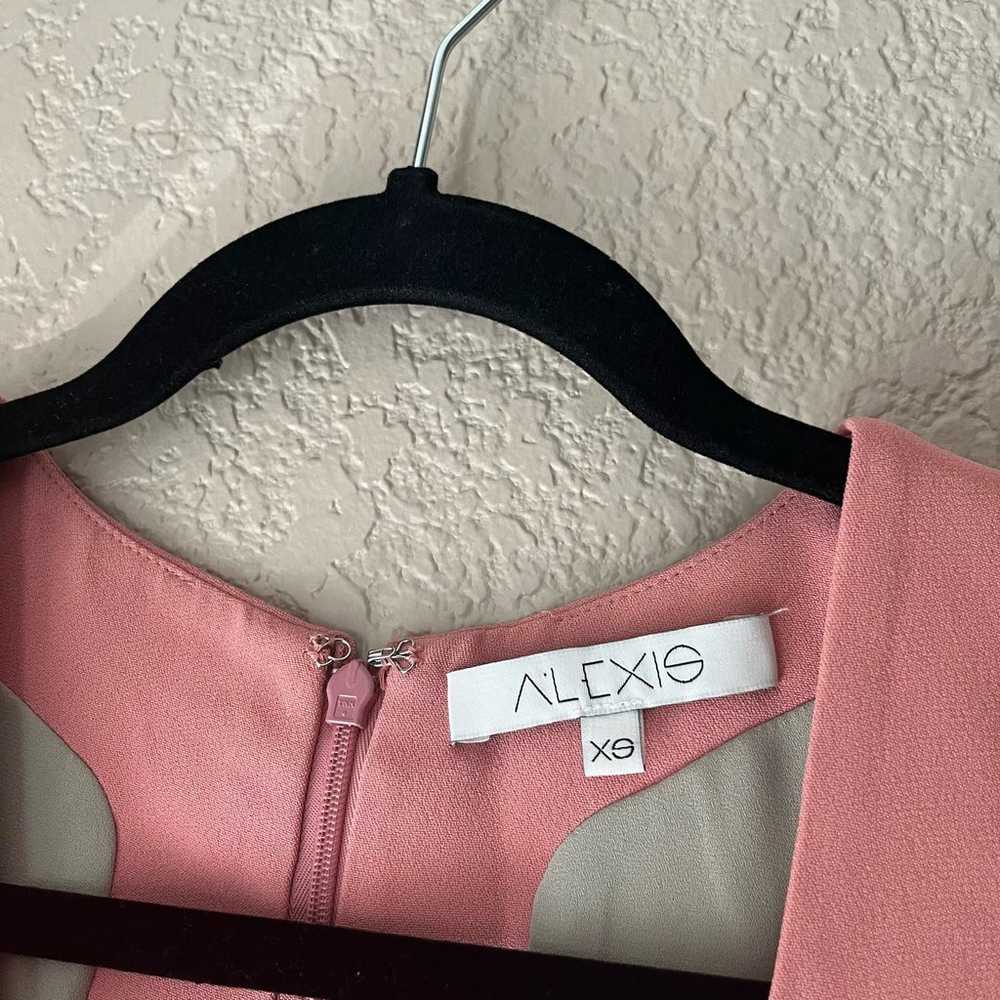 Alexis Ellena Pink Balloon Sleeve Mini Dress XS - image 5