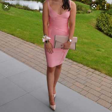 House of CB 'Belice' Pink Tie Bandage Dress - image 1