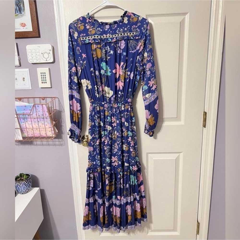 Spell and the Gypsy Blue Wild Bloom Midi Dress Na… - image 11