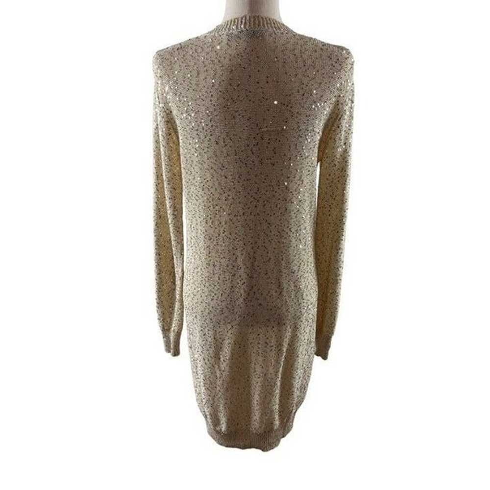 Stella McCartney Cream Sequin Knit Sweater Dress … - image 6