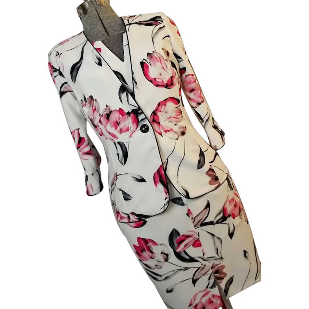 Joseph Ribkoff Signature Womens Dress Floral Belt… - image 1