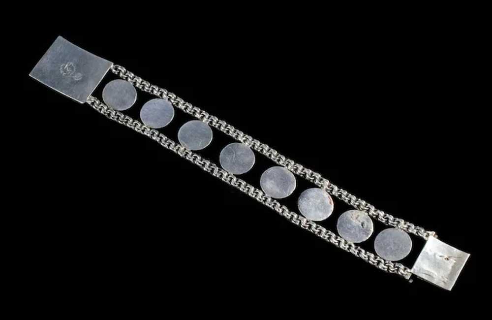 Mexican silver and figual disks Bracelet ~ Sun Di… - image 8