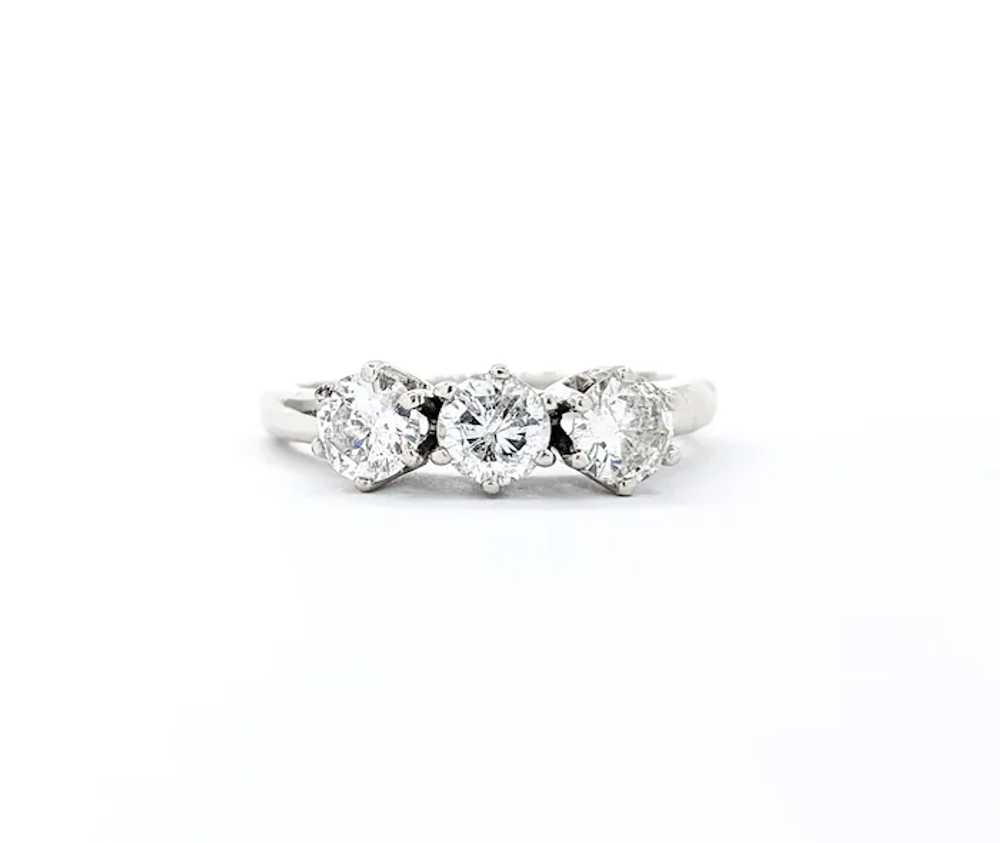 Vintage .86ctw Diamond Ring In White Gold - image 6