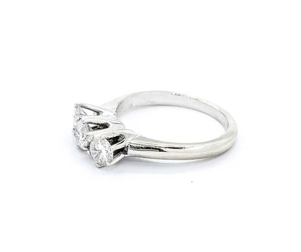 Vintage .86ctw Diamond Ring In White Gold - image 7