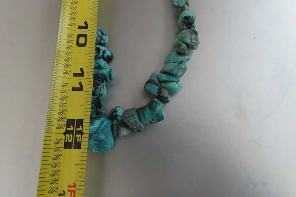 Vintage Native American Turquoise Beads Necklace - image 5