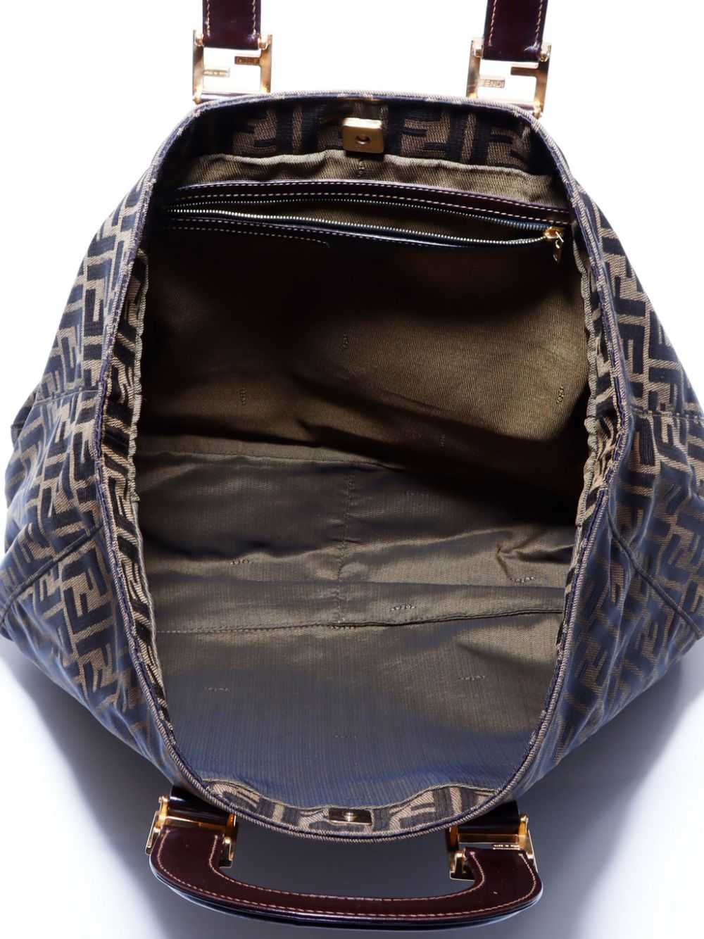 Fendi Pre-Owned Zucca-jacquard canvas tote bag - … - image 5