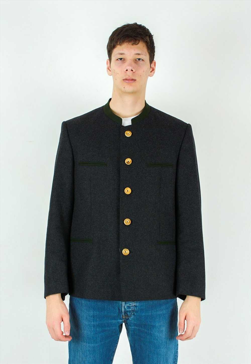 Lodenfrey trachten UK 40 US Blazer Coat Wool Okto… - image 1