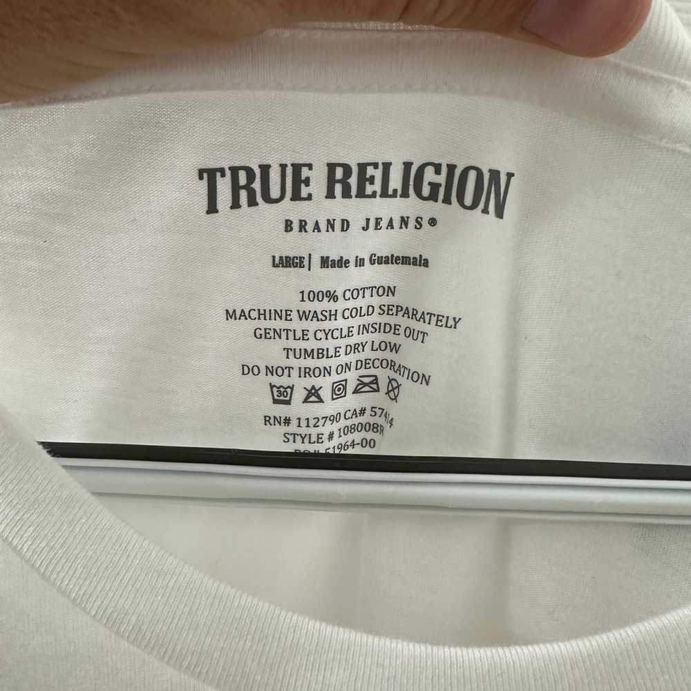 New True Religion T-Shirt Gold Foil Logo Tee Budd… - image 2
