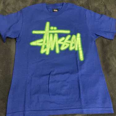 Stussy Vintage Neon Tee Size Small - image 1