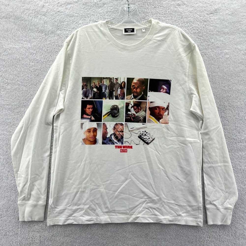 Kith The Wire Cast Shirt Mens Small White Long Sl… - image 1