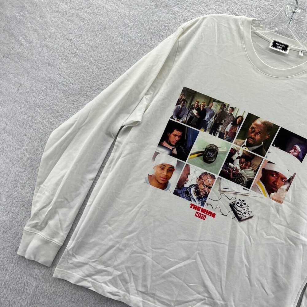 Kith The Wire Cast Shirt Mens Small White Long Sl… - image 2