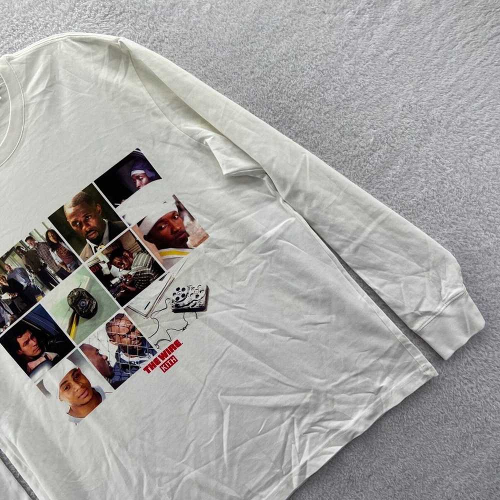 Kith The Wire Cast Shirt Mens Small White Long Sl… - image 3