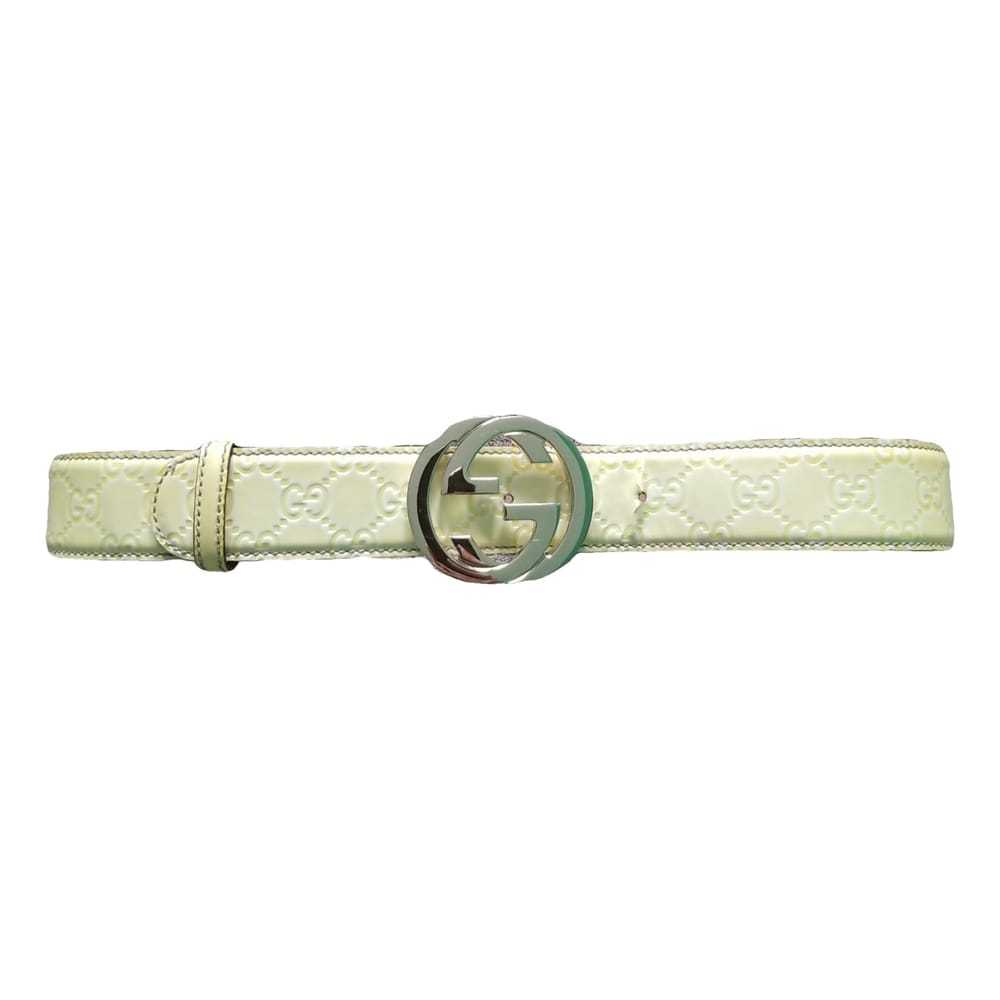 Gucci Interlocking Buckle patent leather belt - image 1