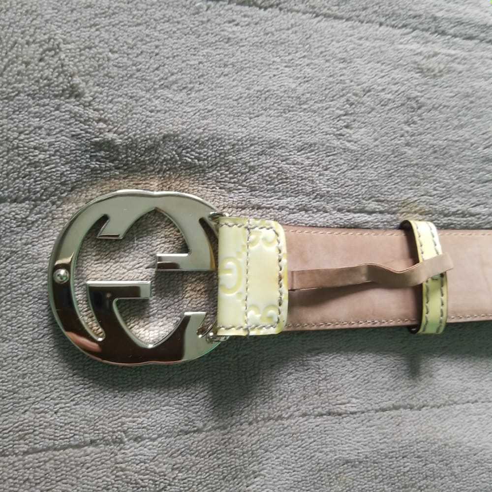 Gucci Interlocking Buckle patent leather belt - image 5