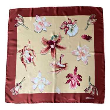 Tiffany & Co.100% outlet Silk Floral Square Handrolled Scarf 33”x34” Made in Italy